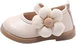 Baby Single Shoes Soft Soled Leather Children's Toddler Shoes Flower Baby Shoes bulk baby clothes