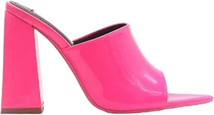 Block High-Heel Mule Open Toe Sandals