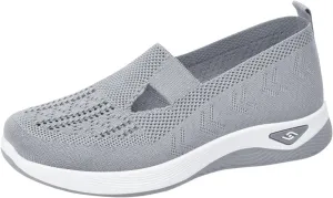 Cathalem Women's Slip on Sneakers Shoes Woven Orthopedic Breathable Soft Shoes Walking Diabetic Foam Shoes Hands Free Slip in