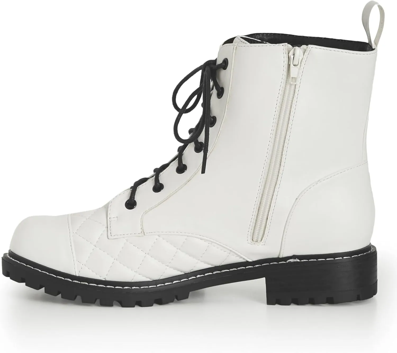 City Chic Women's Wide Fit Lace Up Ankle Boot Fashion