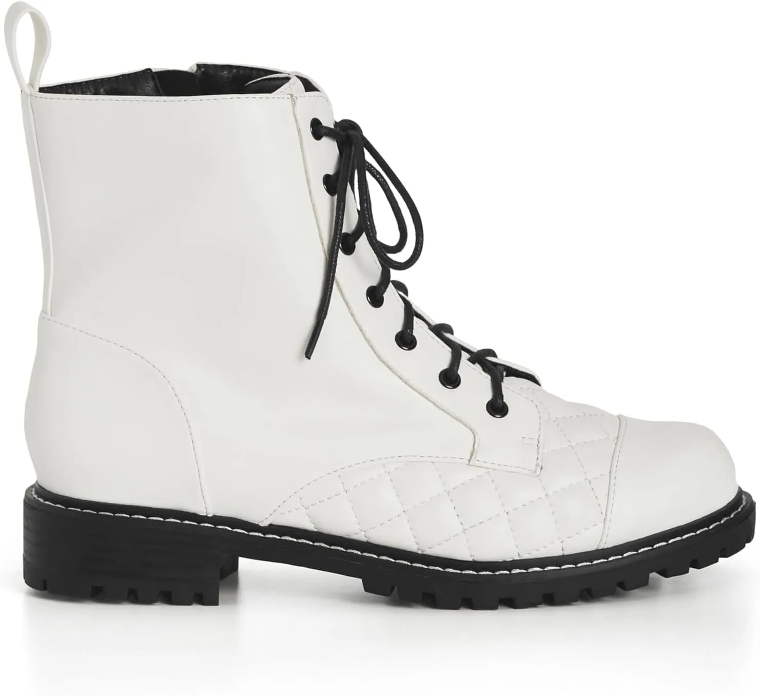 City Chic Women's Wide Fit Lace Up Ankle Boot Fashion