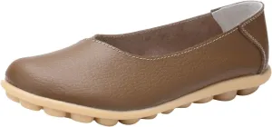 Comfortable Leather Shoes for Women Solid Non Slip  Shoes Soft Walking Driving Business Casual Elevator
