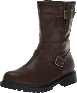 EVANS Women's Wide Fit Mid Boot Harley Fashion