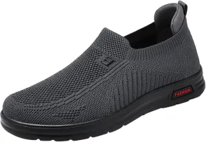 Fashion Summer and Men Fly Woven Mesh Flat Slip On Comfortable Sneaker Booties for Men