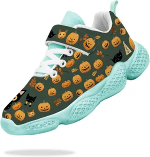 Hetios Halloween Kids Athletic Shoes for Boys Girls Knit Breathable Running Sneakers