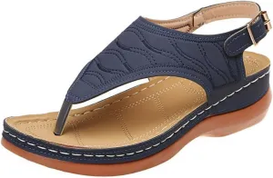 Lausiuoe Orthopedic Sandals For Women Arch Support Dressy Comfortable Plantar Fasciitis Open Toe Orthotic Slides Flip Flops