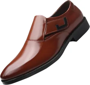 Men's Dress Loafer Shoes Monk Strap Slip On Loafers Black Shoe Casual Work Business Wedding Party Dressy Footwear