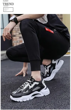 Men's Mesh Breathable Streetwear Shoes – Comfortable for Running, Climbing & Hiking with Lightweight Support