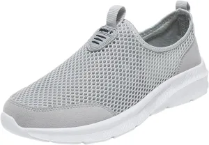 Men's Mesh Sneakers Mens Slip On Sneakers Wide Width Waterproof Shoes for Women Comfortable Dressy Slip on Loafers for Men Black Sneakers for Women