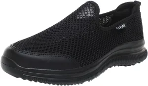 Men's Running Shoes Casual Slip on Walking Tennis Gym Sneakers Lightweight Breathable Mesh Workout Sports Sneakers
