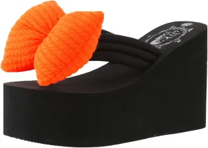 Popular in Stock Fashion Product Women Sandals Flip Flops Funny Shoes Outdoor Beach Slippers Bohemia Foam Plush Shoe
