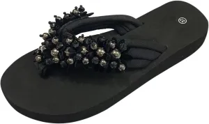Sandals for Women Comfort Walking Summer Beach Thong Sandals Womens Black Flip Flops Flip Flops for Women with Arch Support