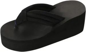 Sandals for Women Comfortable Summer Beach Thong Sandals Black Flip Flops Womens Arch Support Flip Flops