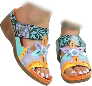 Sandals Women Dressy Comfortable Arch Support Orthotic Flip Flops Walking Summer Beach Slides Orthopedic Slippers