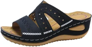 Sandals Women Dressy Comfortable Orthopedic Slippers Wedge Heel Slip On Summer Shoes Orthotic Slides Flip Flops 2025