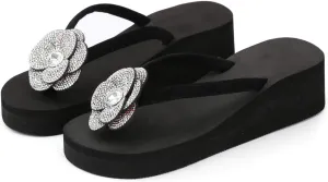 Shoes For Women Open Toe Flatform Wedge Casual Heeled Slip On Thick Cushion Sandal Beach Water Shoe Sandal Women