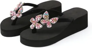 Shoes For Women Open Toe Flatform Wedge Casual Heeled Slip On Thick Cushion Sandal Natural Comfy Sandals with Back Strap