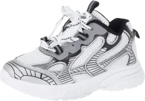 Summer Fashionable Sports Shoes Thick Soled Bottom Non Slip Mesh Breathable Lace Adjustable Kids Dress Shoes
