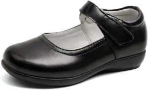 Toddler Girls Faux Leather Shoes Little Girls School Mary Jane Flats for Girls Thick Sole Dress Shoes