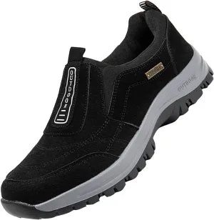 Womens Dress Shoes Slip On Sneakers Men Black Loafers Women Wide with Comfortable and Soft Lightweight Christmas Running Shoes Women Comfortable Dressy Slip on