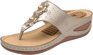 Womens Orthopedic Wedge Sandals Sandalias De Verano Para Mujer De Tacon Sandals for Women Dressy Casual Orthopaedic Shoes for Women Arch Support Orthopedic Shoes Wide Wide Foot Heels