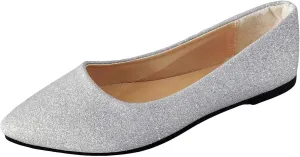 Womens Rhinestone Shoes Pointed Toe Dress Flats Casual Flats Shoes Slip On Loafers Casual Dress Shoes Wedding Shoes