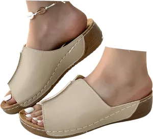 Women's Sandals Comfortable Cute Orthopedic Slippers Orthotic Slides Flip Flops With Plantar Fasciitis Arch Support