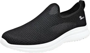 Womens Walking Shoes with Arch Support Slip On Sneakers Men Wide Width Black Loafers Women Platform Dance Shoes for Women Keep Warm Flat Bottom Deals of The Day
