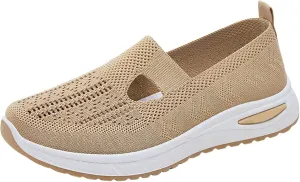 Women's Woven Orthopedic Breathable Soft Shoes Mens Running Shoes Mesh Shoes Dressy Casual Women's Fashion Sneakers White Tennis Shoe Casual Loafers